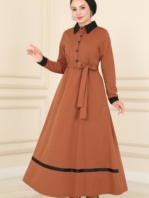 Taba Biye Detaylı Elbise