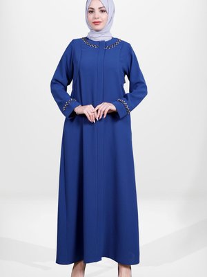 İndigo İşlemeli Ferace İndigo İşlemeli Ferace