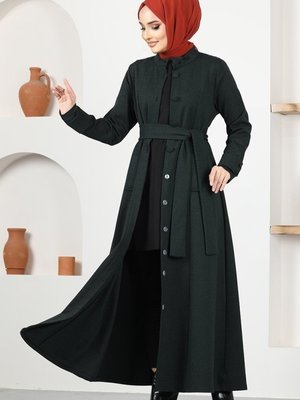 Zümrüt Kemerli Kışlık Ferace Zümrüt Kemerli Kışlık Ferace