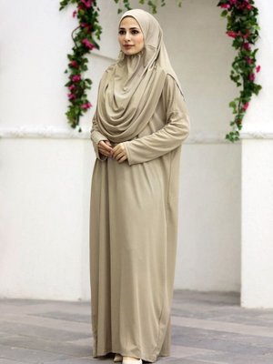 Vizon Tek Parça Namaz Elbisesi