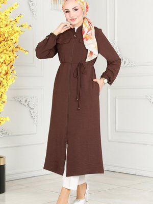 Kahve Kemerli Mevsimlik Kap Kahve Kemerli Mevsimlik Kap