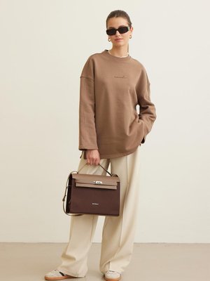 Selected Oversıze Sweatshırt Kahverengi