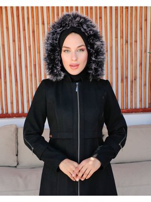 Kmkbin Kadın Kaşe Kaban Özaltay Kol Fermuarlı1 Kmkbin Kadın Kaşe Kaban Özaltay Kol Fermuarlı1