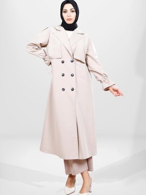 Bej Trençkot Bej Trençkot