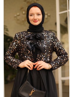 Oys Gold Payetli Ceket