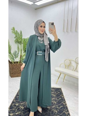 Fulya Kemerli Tulum Premium Abaya Takım