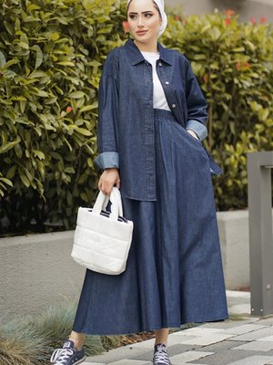 İnce Kumaş Gömlek Koyu Mavi İnce Kumaş Gömlek Koyu Mavi