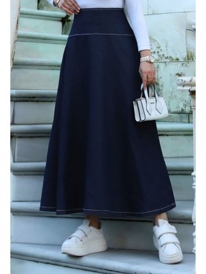 Koyu Mavi Mevlana Kot Etek