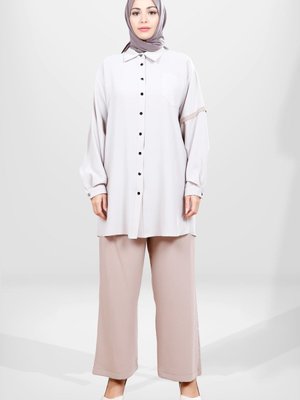 Taş/bej Pantolon Tunik Takım Taş/bej Pantolon Tunik Takım