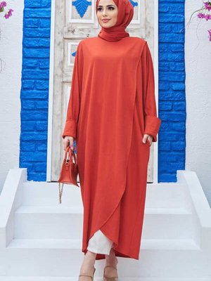 Ancelina Standart Tunik Kiremit Ancelina Standart Tunik Kiremit