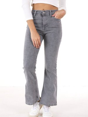 Antrasıt İspanyol Paça Kot Pantolon Antrasıt İspanyol Paça Kot Pantolon
