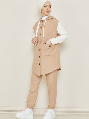 Tunik Pantolon Bej