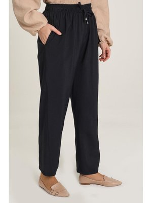 Lacivert Cepli Bol Paça Pantolon Lacivert Cepli Bol Paça Pantolon