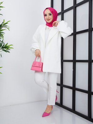 Jakar Ekru Ceket Jakar Ekru Ceket