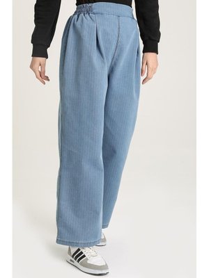 Mavi Bol Paça Kot Pantolon