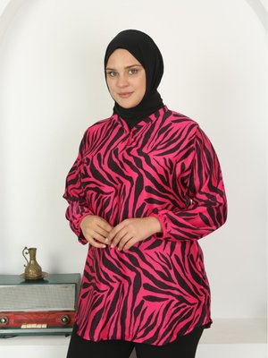 Saten Viskon Dokuma Dokumlu Yumuşak Kumaş Tunik