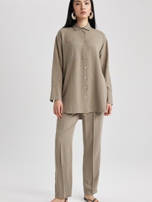 Harem Keten Karışımlı Pantolon Z6855az23sm