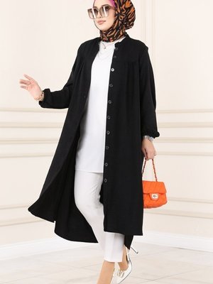 Siyah Düğmeli Tunik Siyah Düğmeli Tunik
