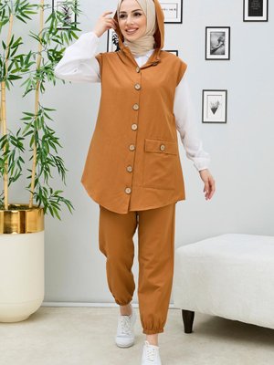 Tunik + Pantolon Taba