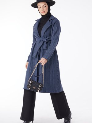 Indıgo Kuşaklı Kaşe Kaban Indıgo Kuşaklı Kaşe Kaban