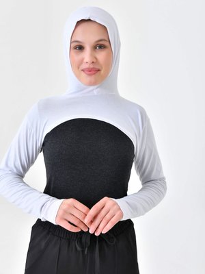 Beyaz Boneli Boyunluklu Kolluk