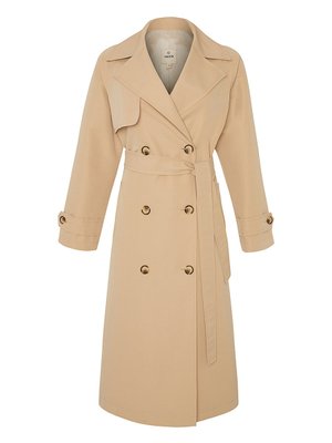 Rüzgarlık Detaylı Kruvaze Trençkot Rüzgarlık Detaylı Kruvaze Trençkot