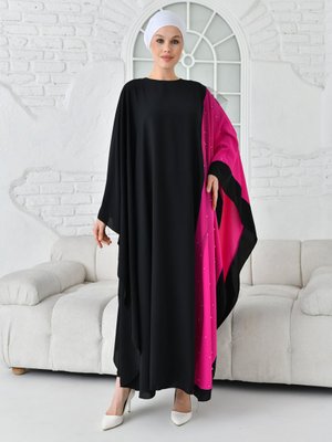 Ferace Siyah Fuşya