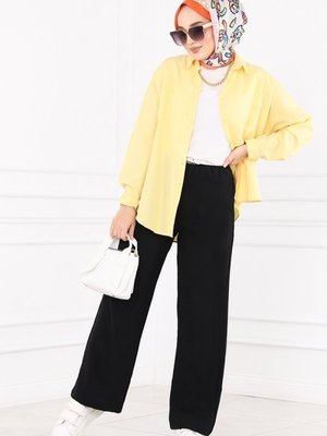 Siyah Bol Paça Aerobin Pantolon Siyah Bol Paça Aerobin Pantolon