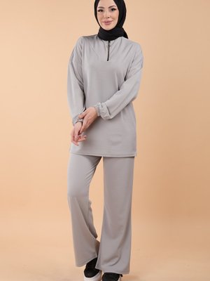Grı Tunik Pantolon Grı Tunik Pantolon