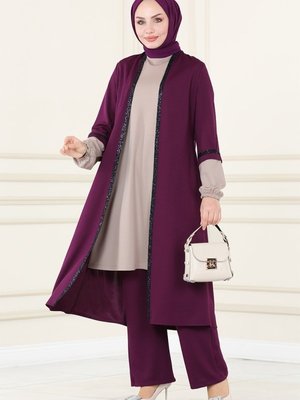 Mürdüm Pul Detaylı Takım