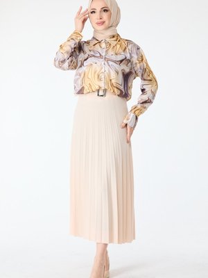 Pudra Kemerli Etek Pudra Kemerli Etek