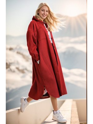 Bordo Kaşe Salaş Hermes Kaban Koyu Bordo Kaşe Salaş Hermes Kaban Koyu