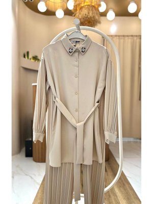 Alt Üst Pantolonlu Tesettür Takım