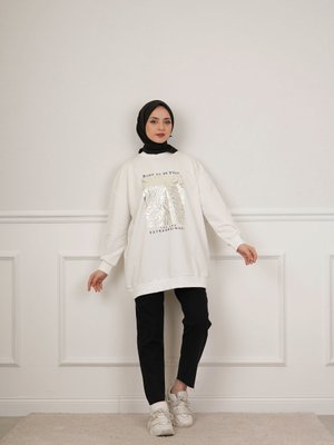 Varak Baskılı Sweat Varak Baskılı Sweat