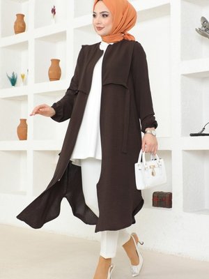 Acı Kahve Bolero Detaylı Aerobin Kap Acı Kahve Bolero Detaylı Aerobin Kap