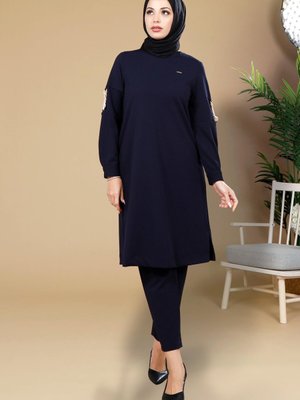 Siyah Tunik Pantolon 2li Takım Siyah Tunik Pantolon 2li Takım