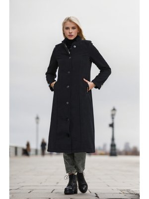 Lacivert Hermes Kaşe Düğmeli Kaban Lacivert Hermes Kaşe Düğmeli Kaban