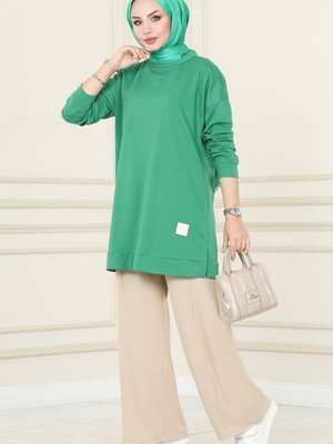 Taş Dikiş Detaylı Pantolon Taş Dikiş Detaylı Pantolon