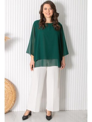 Şifon Tunik Zümrüt