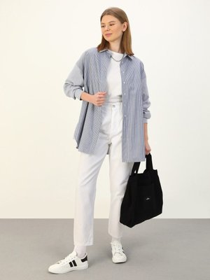 Boyfriend Kalıp Kot Pantolon Beyaz Boyfriend Kalıp Kot Pantolon Beyaz