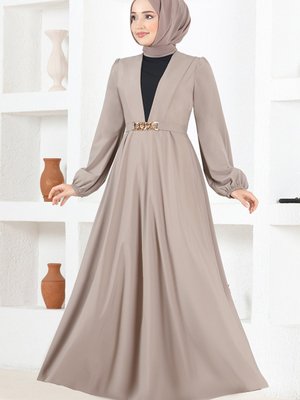 Kemerli Elbise Vizon Kemerli Elbise Vizon