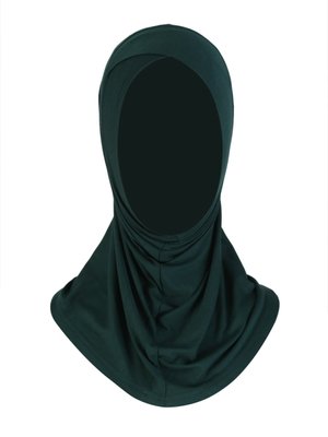 Zümrüt Yeşili Çapraz Çocuk Türbanı