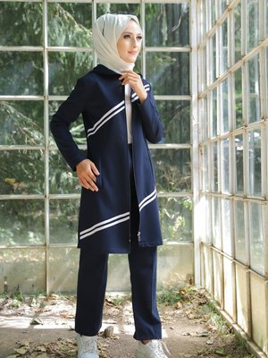 Tunik + Pantolon Lacivert 4117 Tunik + Pantolon Lacivert 4117