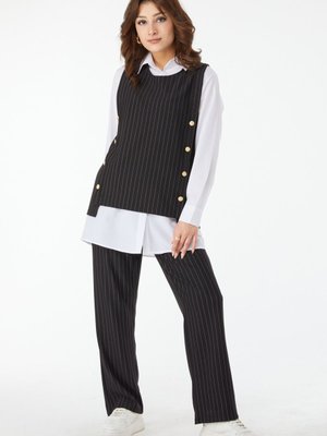 Sıyah Çizgili Üçlü Takım