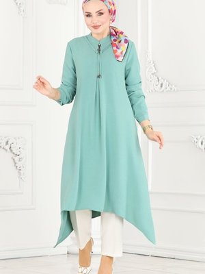 Mint Yarım Fermuarlı Aerobin Tunik Mint Yarım Fermuarlı Aerobin Tunik