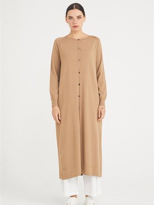 Merserize Triko Hırka Ns 22k Mocha