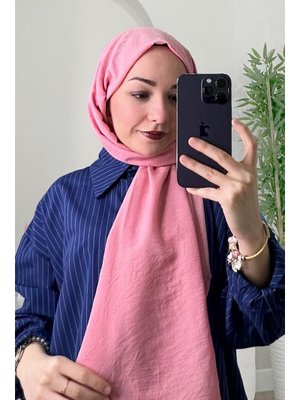 Pudra Pamuk Kraş Şal