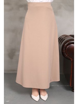 Vizon Uzun Scuba Kloş Etek
