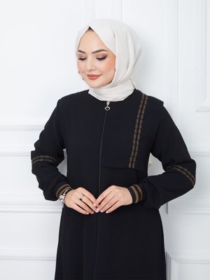 Kol Göğüs Detaylı Ferace