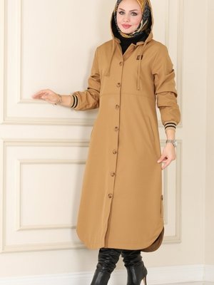 Latte Ribanalı Bondit Trençkot Latte Ribanalı Bondit Trençkot